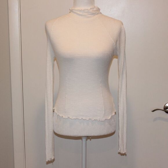 Free People White long sleeve Top Women Size XS - Picture 8 of 10